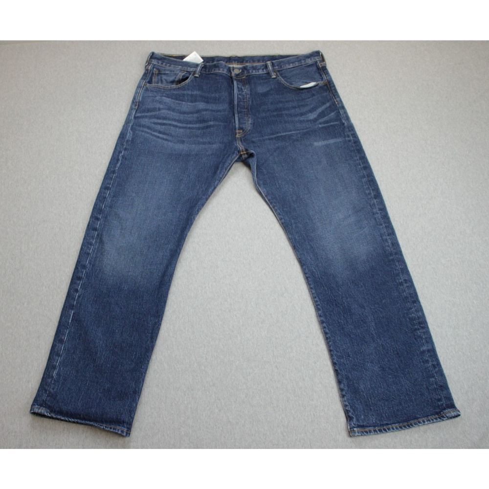 Levis Jeans Mens 40 x 30 Blue Cotton Blend Stretch Button Fly Medium Wash